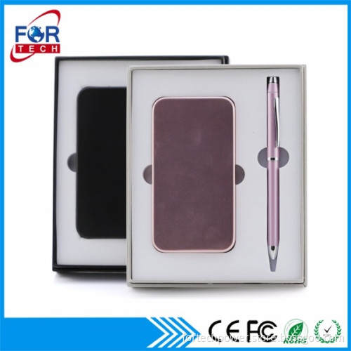 For Corporate Gift Leather Gifts Portable Charger Mobile Power Bank, Hot Pokemon Power Bank Gift sets